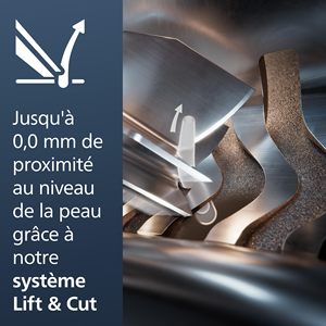 Afeitadora Eléctrica Dorada para Uso en Seco y Húmedo con Recortadora de Precisión y Estuche de Limpieza, Resistente al Agua IPX7, Triple Cuchilla - Product Image 3
