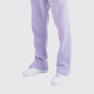 Chándal acampanado atractivo ajustado transpirable de calidad superior para hombres Chándales de hombre con estampado de bordado de algodón 100% - Product Image 5