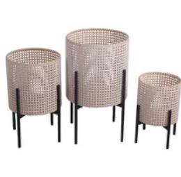Handmade Planters Customized Design Decorative Planters Rattan <b>Net</b> Planters Flower Pots with Stand for Indoor Outdoor Plants - Product Image 3