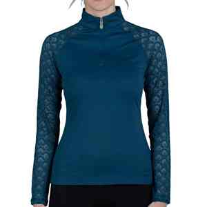 Chemise d'équitation de qualité supérieure, vêtements d'équitation personnalisables, tissu technique, coupe féminine, couche de base - Product Image 1