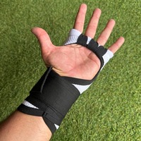 Bandages de boxe professionnels sur mesure en cuir imprimé, écologiques, respirants, extra rembourrés, à serrage rapide SPORTS