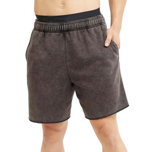 Nouveauté Short de jogging vintage pour homme, délavé à l'acide, coupe ample 100% coton, vente en gros sur mesure - Product Image 1