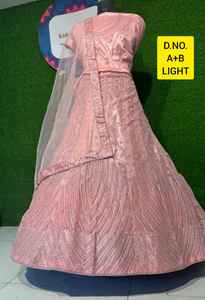 Heavy Jarkan Embroidery Net Floor-Length Lehenga Choli Set 3 <b>Meter</b> Flair 2.5 <b>Meter</b> Dupatta 1.2 <b>Meter</b> Butti Border for Winter - Product Image 4