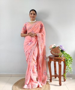 Indiani Saree Elegance Belleza atemporal tejida en cada hilo Traje tradicional para mujeres modernas - Product Image 6