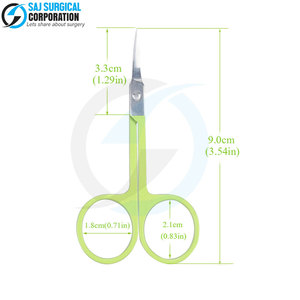 Premium Quality Customized Logo <b>Cuticle</b> <b>Scissors</b> Curved Blade Stainless Steel Cheap Price - Product Image 2