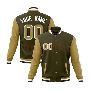 Chaqueta Varsity de Invierno Personalizada para Hombre, Nuevo Estilo, Resistente al Viento, con Cuello Alto de Lana, Transpirable, Ecológica, Color Personalizado - Product Image 2
