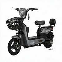 Mopeds électriques fabriqués en Chine, vélo électrique 48V à 2 places, vélo électrique de ville pour adultes