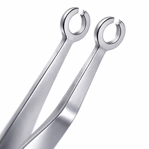 Curette osseuse chirurgicale double extrémité en acier inoxydable, instrument orthopédique, boucle droite et angulaire - Product Image 5