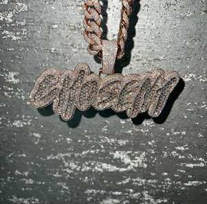 Bijoux en bus 3D brillant pour hommes personnalisés VVS Moissanite Pass Diamond Tester Iced Out Plaqué 3D Ball Pendant Charm - Product Image 4