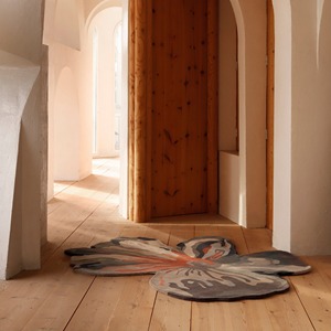 Alfombra de lana hecha a mano con diseño artístico moderno, alfombra Floral abstracta, forma Irregular, Multicolor, tamaño personalizado, forma libre, alfombra con mechones para el hogar - Product Image 2