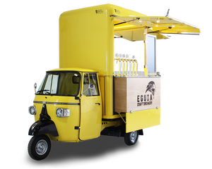 Motocarro Eléctrico Piaggio Ape de Carrocería Abierta, Motor de Gasolina Refrigerado por Agua, Chasis de Acero de Alto Carbono, Venta en Calle, Helados Rápidos - Product Image 2