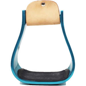 Cheval Western 5 "de large baril Racer Show Étriers légers en aluminium gravé Étriers de selle Rodeo Trail Arena Riding - Product Image 4