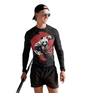 2026 Sublimation <b>Printed</b> Quick Dry Men Rash Guard in Custom Logo MMA Training Rash Guard Mma Rashguard - Product Image 6
