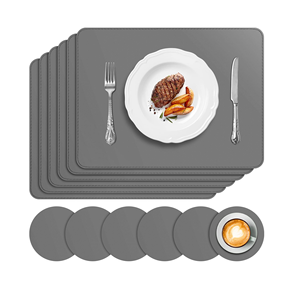 <b>Christmas</b> <b>Gift</b> Mordent Design Leather Plate Mats Best Design Fabric Amazing Quality Hot Selling Product India Made - Product Image 2