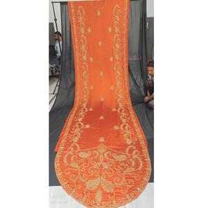 Robe de mariée Nevy Blue de luxe fabriquée à la main avec détails en cristal et ensemble Guntiino assorti disponible pour le prix d'exportation - Product Image 5