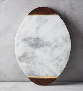 Vente en gros de planche à découper en bois et marbre à bord vif naturel planche à fromage planche à découper de cuisine avec logo pour usage domestique - Product Image 5