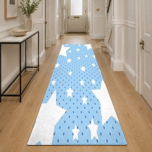 <b>RUGS</b> DEPOT LXDP-0488 Wholesale Blue Navy Bohemian Tribal Digital Printed Machine Washable Chenille Area <b>Rug</b> <b>Non</b> <b>Slip</b> - Product Image 5