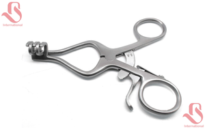 ชุดเครื่องมือผ่าตัด BISONS Wholesale ผลิตจากสแตนเลส 3x Weitlaner Retractor ขนาด 4.5 นิ้ว ปลายทู่ 3x2 แฉก คุณภาพพรีเมียม - Product Image 3