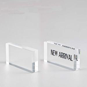 2025 Factory Price Customized Acrylic Name <b>Plate</b> Block Personalized Engraved Desk Sign for Offices and Homes - Product Image 1