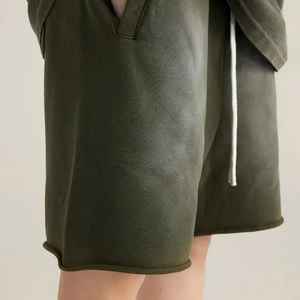 Alta calidad 2025 Screen Puff Print Vintage algodón personalizado fabricante francés Terry sudor hombres ácido lavado pantalones cortos - Product Image 4