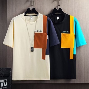 เสื้อยืดแฟชั่นแบรนด์ดัง สไตล์ลำลอง ใส่ได้ทุกวัน สำหรับหนุ่มๆ  ทรงเรียบง่าย ดูดี มีสไตล์ แขนสั้น ระบายอากาศ แห้งเร็ว - Product Image 1