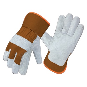 Guantes de Seguridad de Cuero Vacuno Canadiense de Primera Calidad para Hombre, Guantes Industriales Resistentes para Jardinería y Trabajos con Fuego - Product Image 3