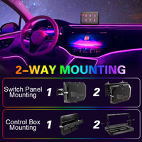 Panneau de Commande LED 6 Gangs Intelligent avec Télécommande APP, RGB Multicolore et Intensité Variable, pour Camion, Bateau, Voiture