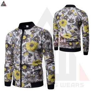 เสื้อแจ็กเก็ตบอมเบอร์สำหรับผู้ชายกันลมบุนวมผ้าแคนวาสลด้านหน้าโลโก้ตามสั่งสำหรับฤดูหนาว - Product Image 4