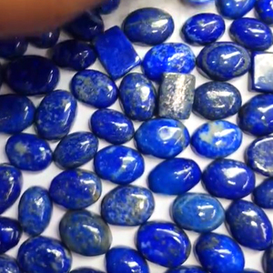 ลาพิส ลาซูลีธรรมชาติ 335 ชิ้น ขนาด 13x9 มม. 15x11 มม. 16x12 มม. รูปไข่และสี่เหลี่ยมผืนผ้า คาโบชอง น้ำหนักรวม 3045 กะรัต ขายส่ง Iroc คุณภาพดี - Product Image 2