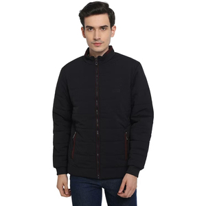 2023 chaqueta Bomber de estilo callejero personalizada para hombre, tela de lona de buena calidad con cuello levantado para invierno - Product Image 1