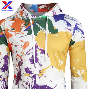 2025 nueva sudadera de mezclilla de moda con capucha de manga larga ropa de invierno informal de talla grande Sudadera con capucha estampada con método de tejido de punto - Product Image 4