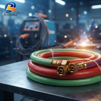 Tuyau flexible en PVC à double soudure pour oxygène, acétylène et air, 3 ou 5 couches, longue durée de vie, pour machine à souder, fabriqué en Chine