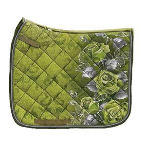 Sous-selle de dressage en satin par sublimation, motif floral élégant, type Numnah Euro Cavall - Product Image 6