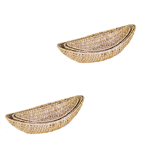 Décor d'automne écologique plateau de service en jacinthe d'eau plateau en jacinthe d'eau rustique plateau à fruits décor d'automne en gros du Vietnam - Product Image 4