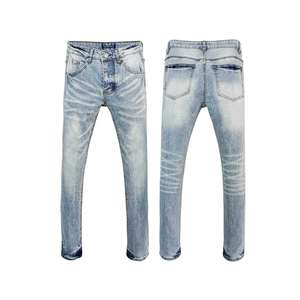 Direct Factory Popular Design Good Quality Men Jeans Pant OEM Service Low Price Trendy Outwear Men Denim Jeans Pants - Product Image 1