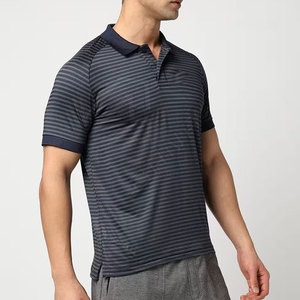 Polo à motif solide à séchage rapide pour hommes, vêtements d'été personnalisés de grande taille, polo uni brodé à manches courtes - Product Image 3