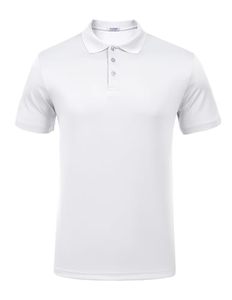 Chemise de golf pour homme à manches courtes, tricotée, brodée, respirante, imprimée, personnalisée, en spandex, pour l'été, séchage rapide - Product Image 1