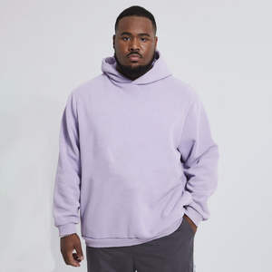 Sweat à capuche délavé à l'acide en coton lourd pour hommes vente en gros de sweats à capuche d'hiver surdimensionnés en tissu éponge français lavé vintage - Product Image 1
