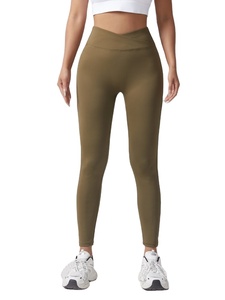 Women's Yoga Spandex/Polyester High Waist Breathable Velour Knitted 220g <b>Leggings</b> Vintage Style Full Length Solid <b>Pattern</b> 2026 - Product Image 5