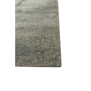 Alfombra Kavi Verde de Lana y Seda de Bambú Anudada a Mano, Colección Afterglow, Patrón Abstracto para Uso Doméstico, Eskm-03 - Product Image 4