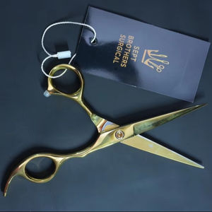 Professional Gold Hair Cutting Scissors Stainless Steel Barber <b>Shears</b> for Salon - Product Image 1