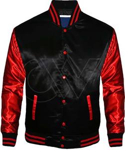 Blouson universitaire bombardier nouveau style personnalisé veste de baseball universitaire en soie brodée personnalisée - Product Image 1