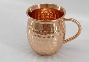 High Quality India Manufacturer <b>Copper</b> <b>Mugs</b> Eco-Friendly Barrel <b>Mug</b> for Chilled Drinks - Product Image 3