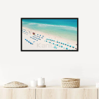 Peinture d'art mural moderne, plage naturelle, océan, paysage, toile, Art mural, décoration de salon