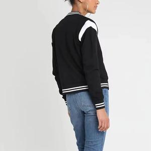 Bfitsportswear Men's Winter Varsity Jacket Polyester/Cotton Blend Quick Dry Color Blocking Design Stand Collar <b>Covered</b> <b>Button</b> - Product Image 4
