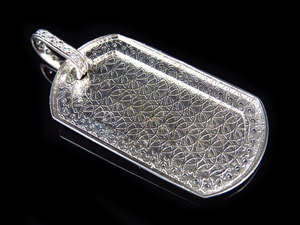 Luxury Iced Out Round Moissanite Diamond VVS Clarity Studded In Sterling Silver Pendant For Men - Product Image 3