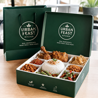 Boîtes à lunch bento personnalisées avec logo AT PACK |   Barquettes alimentaires jetables pour la préparation des repas, la restauration et les restaurants