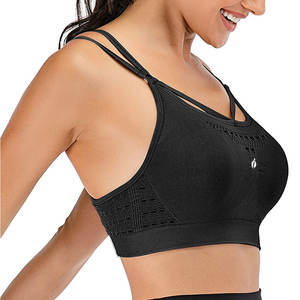 เสื้อชั้นในกีฬาแบบมีฟองน้ำรองรับแรงกระแทกสูง สำหรับผู้หญิง ออกกำลังกาย ฟิตเนส วิ่ง โยคะ ระบายอากาศ ยืดหยุ่น ชุดออกกำลังกาย OEM - Product Image 2