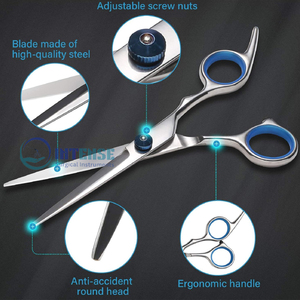 Juego de tijeras de corte de pelo, tijeras de corte de pelo de peluquero, herramientas de peluquería de acero inoxidable para OEM y venta al por mayor - Product Image 3