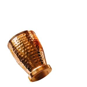 Vaso de Cobre Martillado Hecho a Mano |   Vaso Tradicional de Cobre para Agua, Jugo o Cóctel - Product Image 1